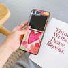 For Samsung Galaxy Z Flip7 FE 5G/Z Flip6 5G Case Leather+PC Protective Phone Cover Lacquered Pattern