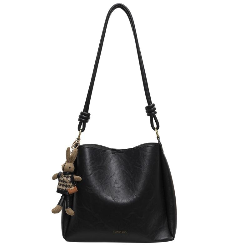 Bag women's new spring and summer crossbody large-capacity bucket bag retro high-end fashion shoulder bag light luxury