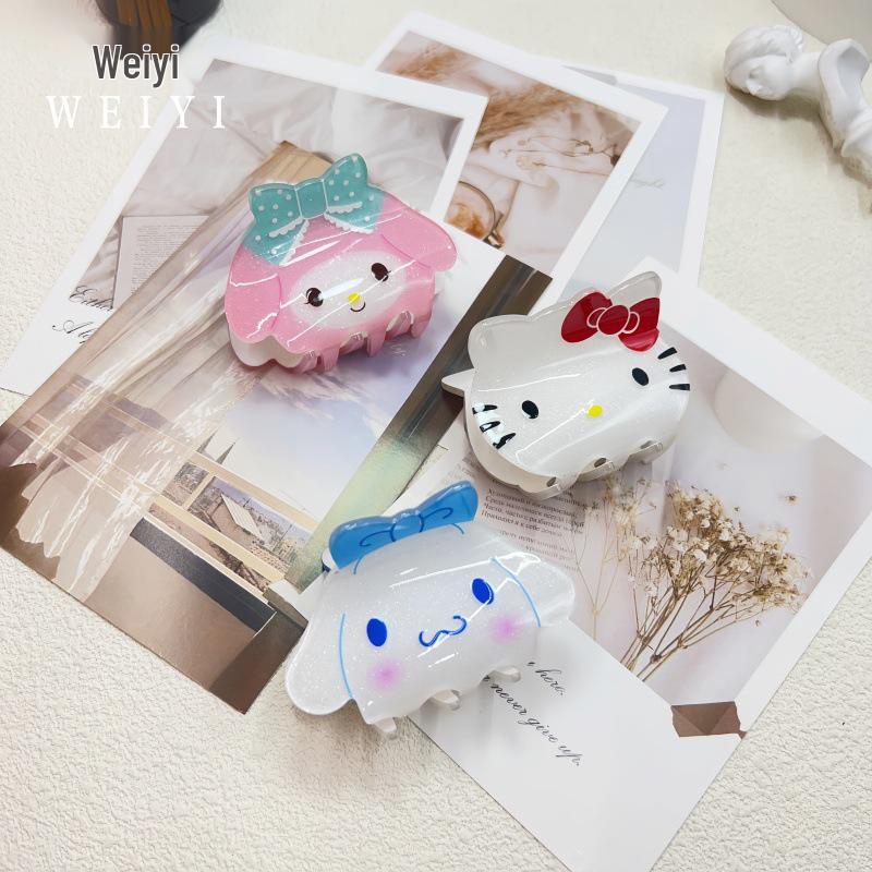 Cartoon Shark Hair Claw Clip - Cute Acrylic Accessory for Girls