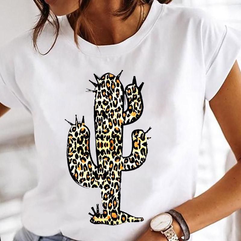 Women Printing Clothes Custom T-Shirt Watercolor Cute Tops Tshirt Short Sleeve Cartoon Heart Print Female Graphic O-Neck Tees