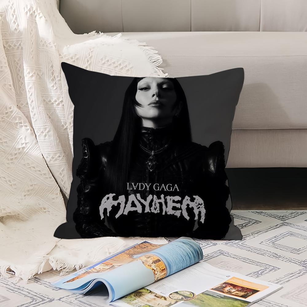 American Singer L-Lady G-Gaga Pillow Case Office Cushions Suitable For Sofa Car Bedroom Decorative Cushion Cover