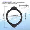 Pool Filter Clamp Ring Sand Filter Clamp with Screws Swimming Pool Sand Filter Valve Clamp Ring for 12 and 14 Inch Pool Filters