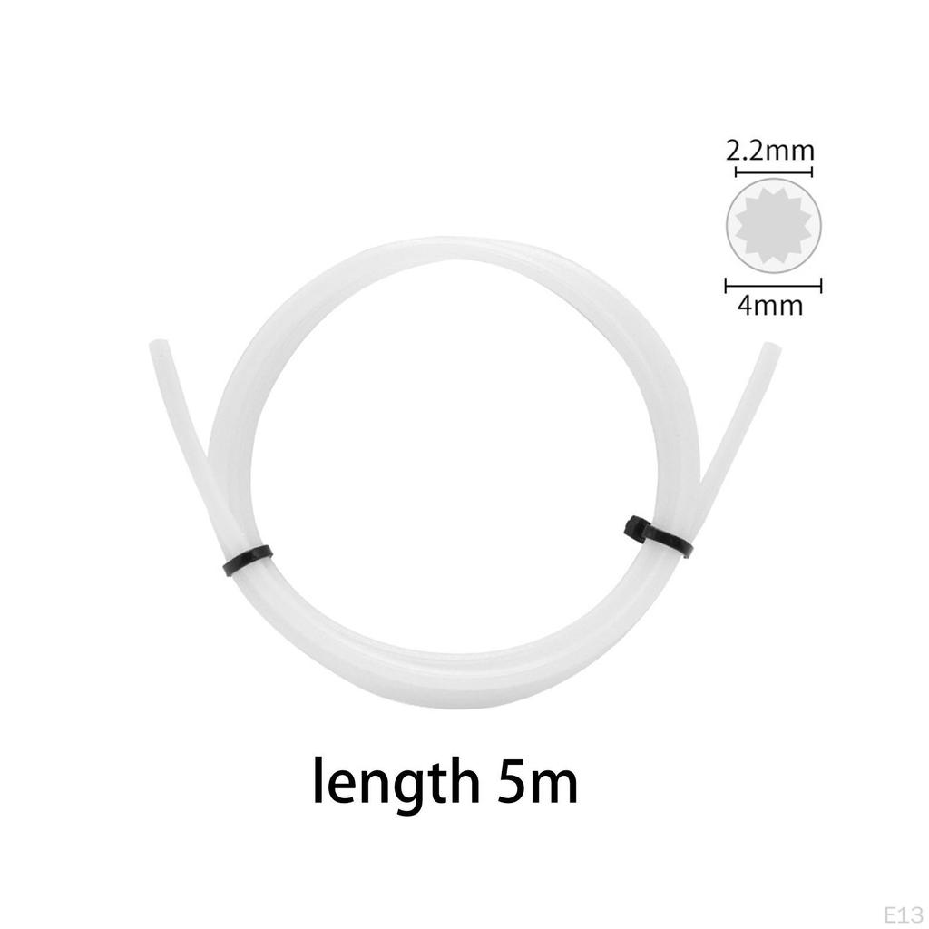 3D Printer PTFE Tube 2.2mm ID×4mm Od, Star Shaped Fittings ,Smooth Professional Low Friction