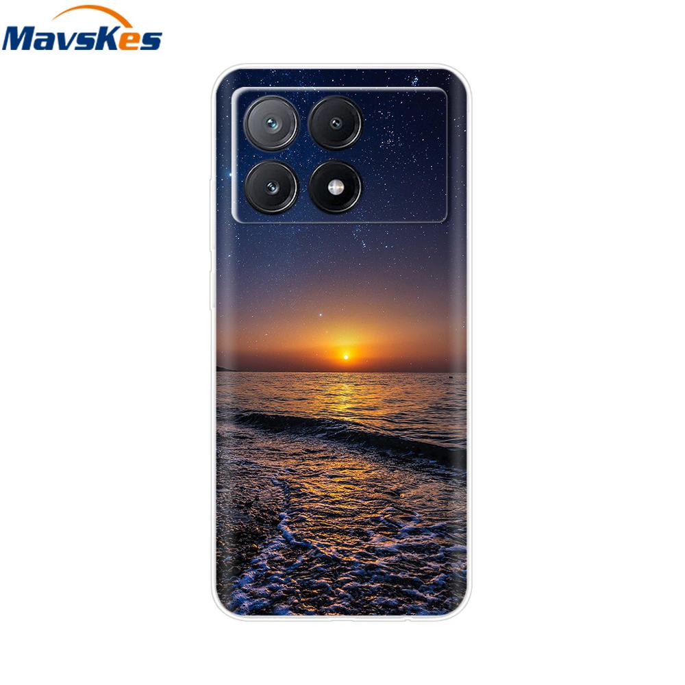 Poco X6 Pro Case Soft Clear Silicone Phone Case For Xiaomi Pocox6 Poco X6  X 6 Pro X6Pro 5G Shockproof Shell Mask Bag Back Cover