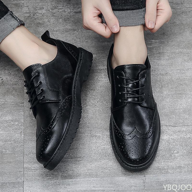 2025 Wear Resistant Men's Leather Shoes New Fashion Loafers Trendy Versatile Business Shoes Casual Male Formal Shoe Zapatos