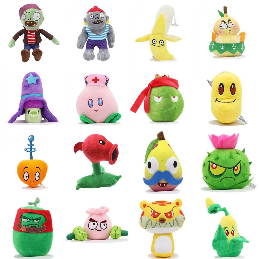 Plants Vs Zombies Plush Toy Set With Pp Cotton Filling For Kids Birthday Gift