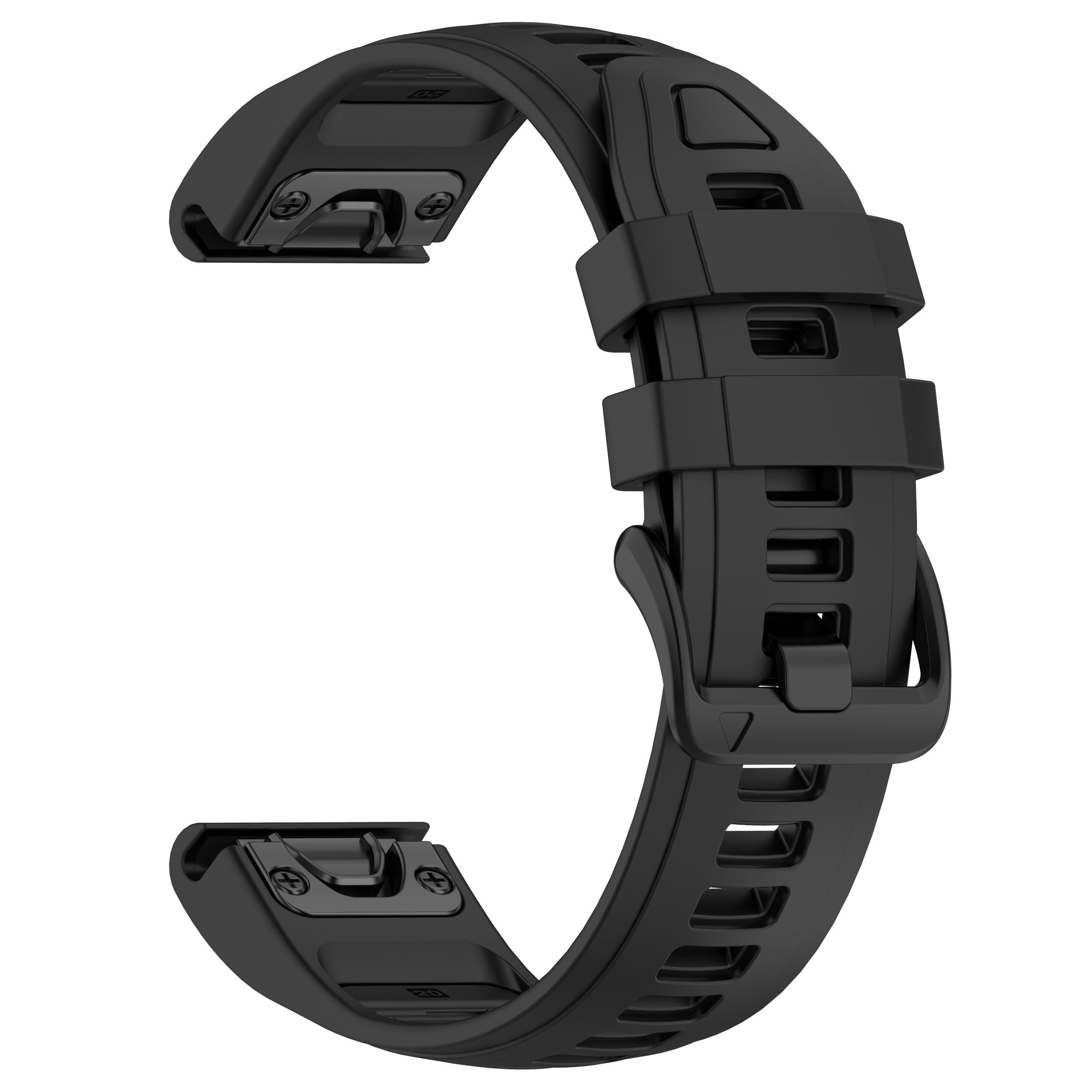 

Fenix8 Watch Band For Garmin Fenix 8 47mm 51mm E 7 7X 6 6X 5 5X/Epix Pro/Enduro 3 QuickFit 22mm 26mm Silicone Strap Bracelet New 26mm Fenix 8 51MM чёрный