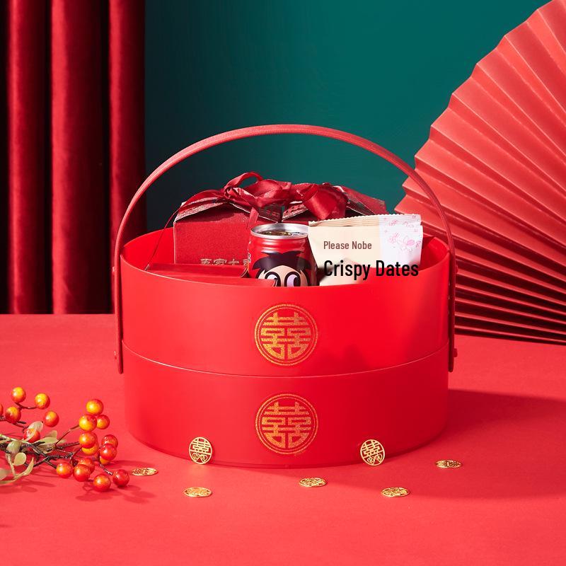 Handheld Candy Box for Weddings and Engagements - Plastic Bridesmaid Favor Box for Candy or Dried Fruit