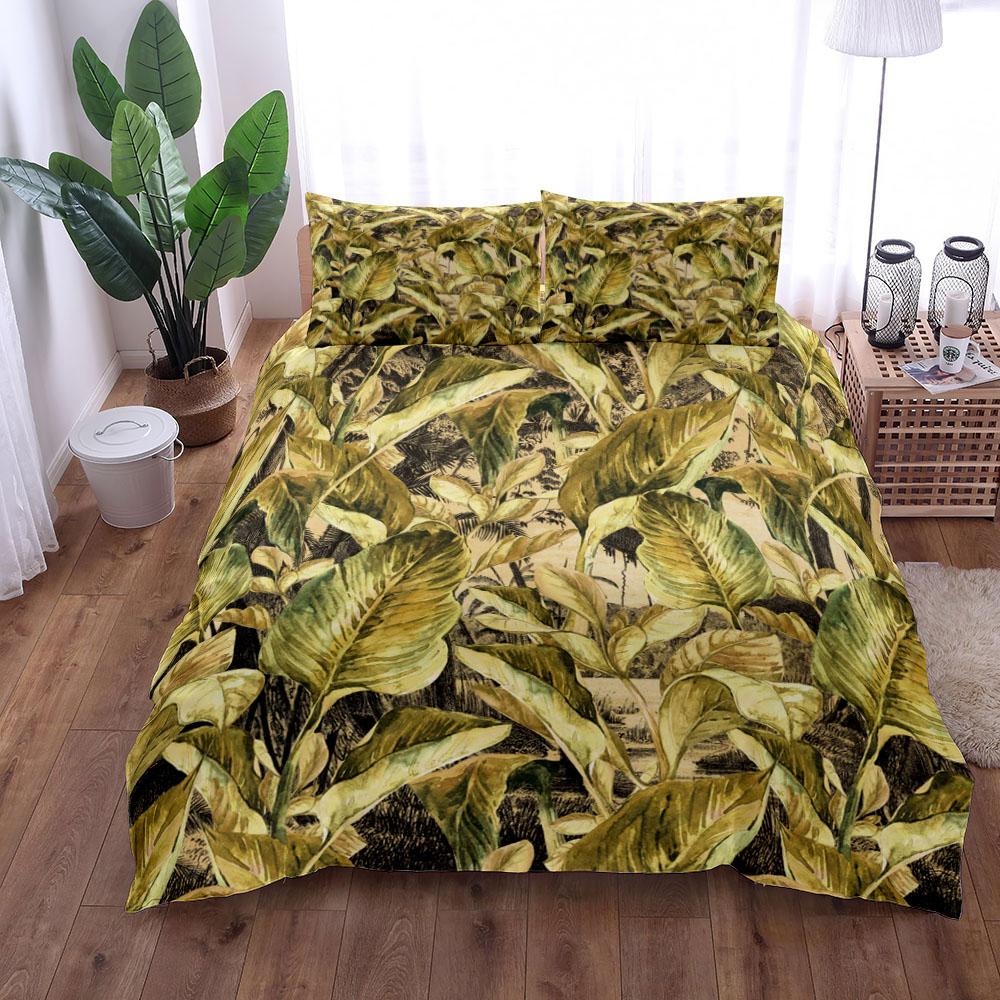 Dschungel Tropisches Bettbezug-Set King Queen Double Full Twin Single Size Chinoserie Bettwäsche-Set