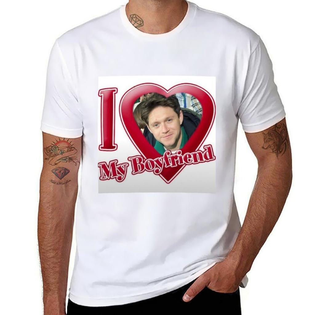 Ich liebe meinen Freund Niall Horan (rot) T-Shirt Lässig Tägliches Tragen Kurzarm Oberteil