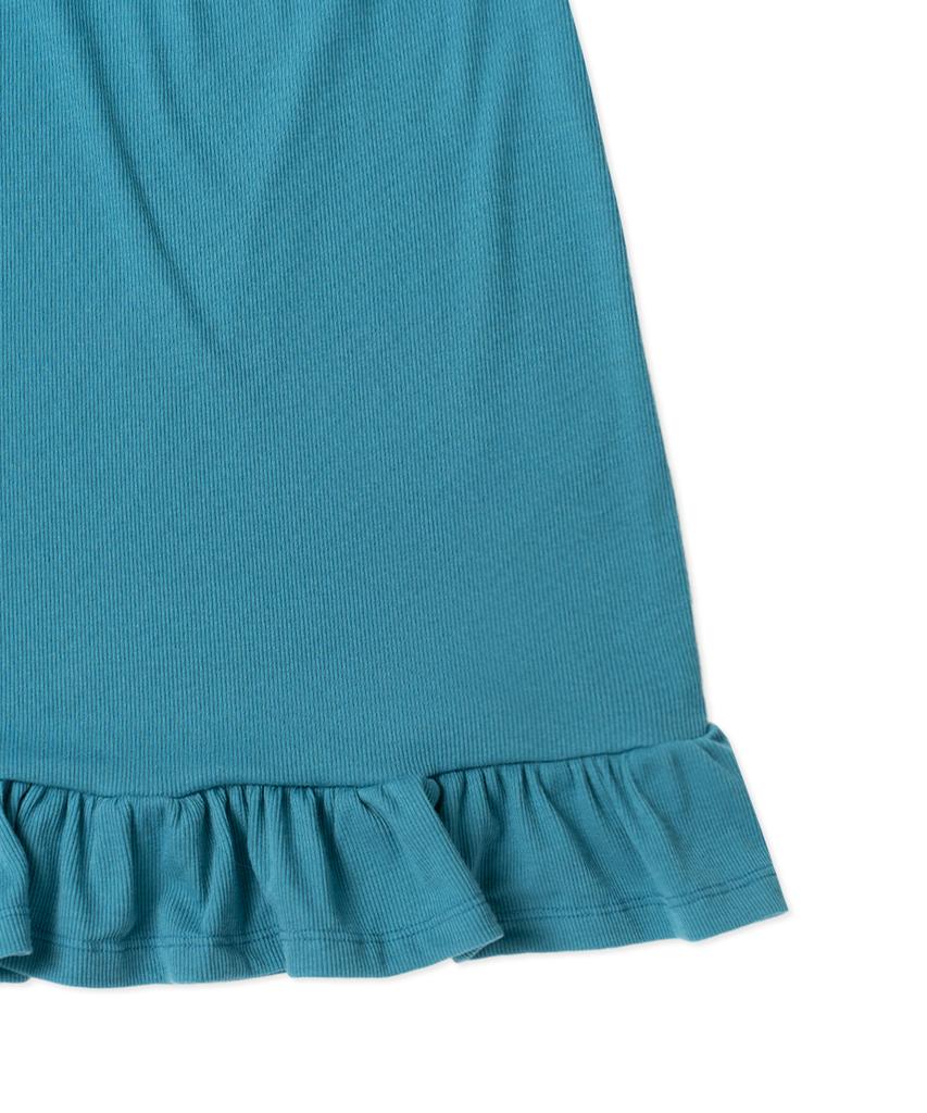 WITHOUT SUMMER Ale Frill Skirt_Teal