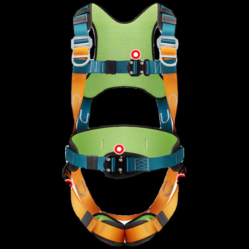 Huisun 5-Point Full-Body Fall Protection Safety Harness