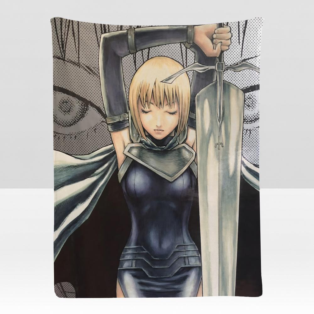 anime CClaymore Warrior Throw Soft Flannel Blanket for Bed Bedroom Sofa Picnic Throw Skinfriendly Breathable Gift Cover