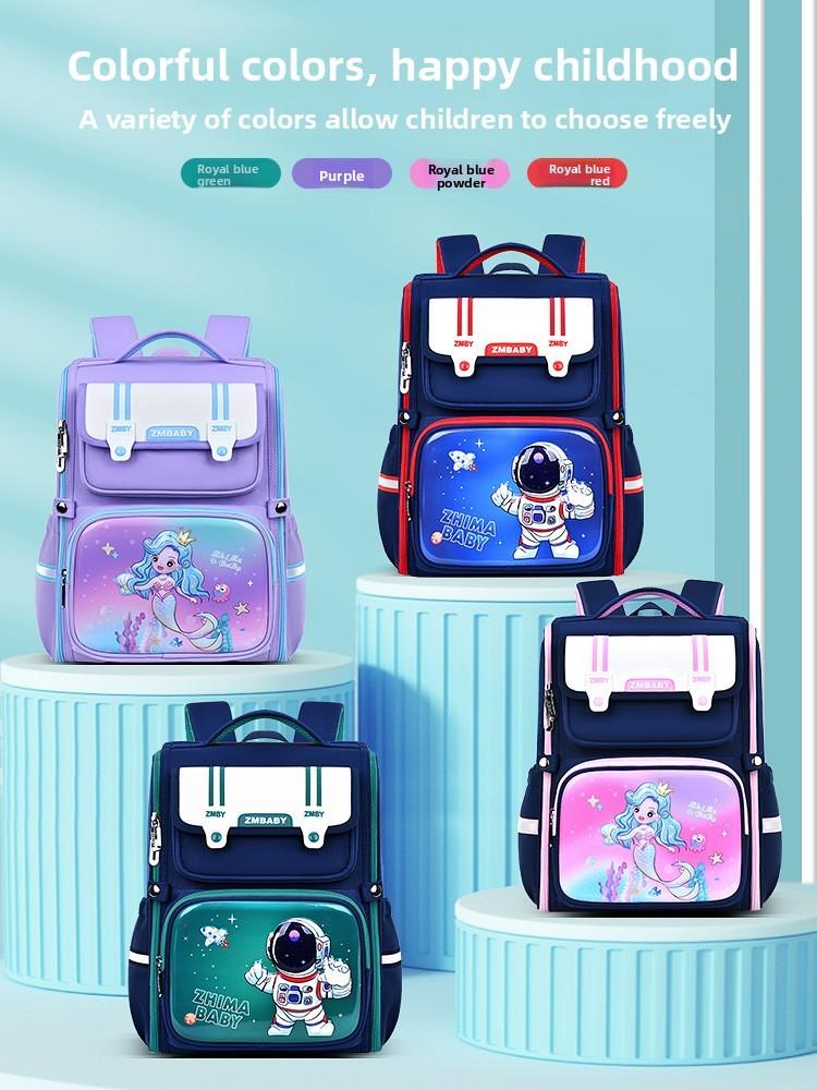 Kids Cartoon School Backpack With Durable Pu Material For Elementary Students