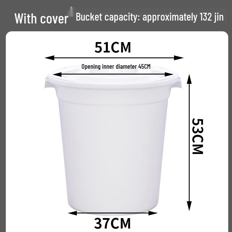 Large Food-Grade Plastic Water Storage Bucket - Extra Capacity & Thickened Design