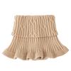 Knitted Fake Collar Ring Scarf For Woman Autumn Winter Warm Solid Color Neck Muffler Detachable Collar Scarves 25*17Cm