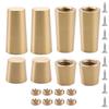 Brass Feet for Wooden Serving Trays Cutting Boards Jewelry Boxes and Bathroom Trays with 4x30mm and 4x15mm Options