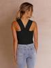 Women's Square Neck Knit Tank Top Sleeveless Fitted Sweater Shirt Summer Casual