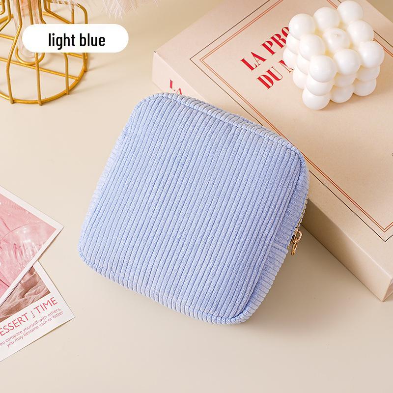 Portable Large Capacity Storage Bag for Menstrual Pads, Cables, and Makeup