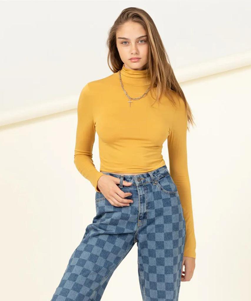 HYFVE Modern Turtleneck Long Sleeve Top