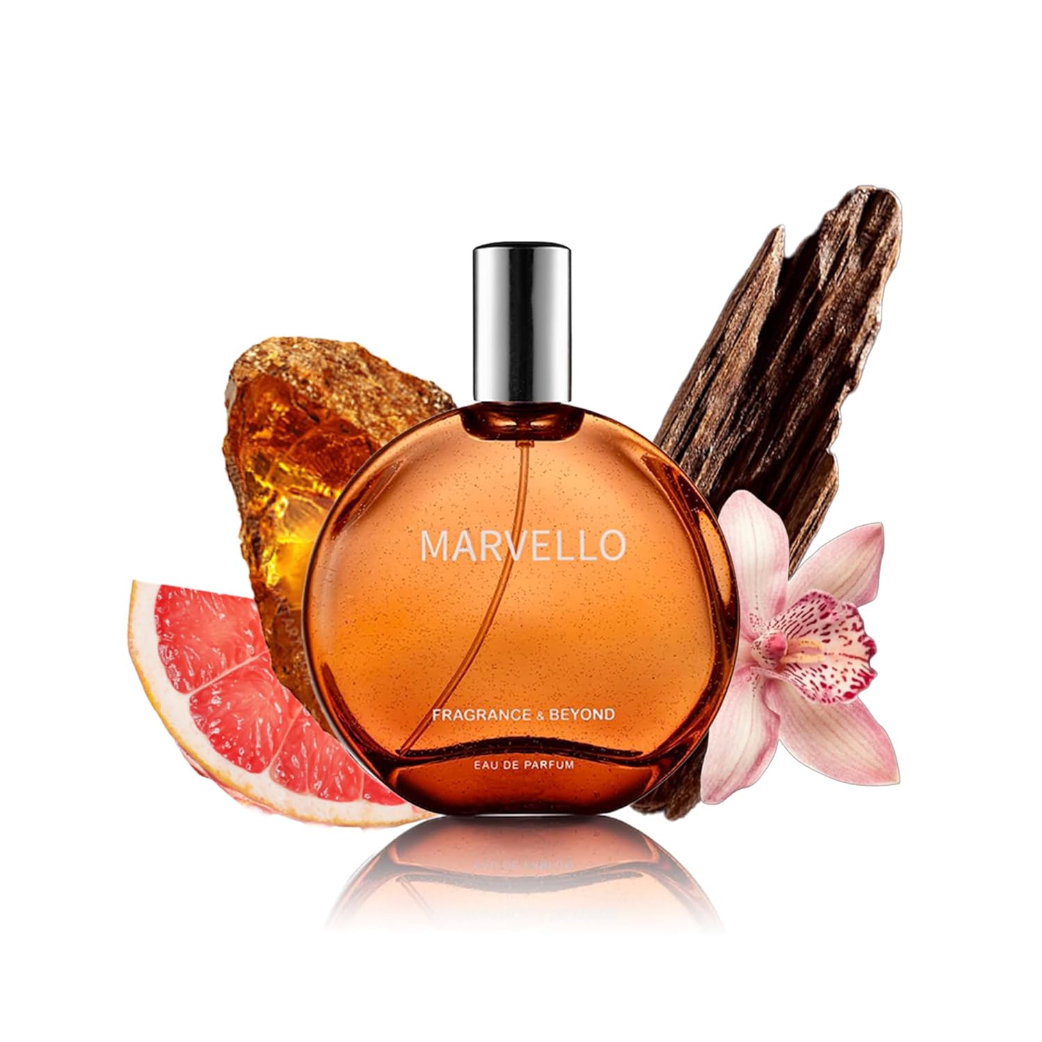 

Fragrance & Beyond Marvello Eau de Parfum for Men & Women 100ml – Citrus, Floral & Sandalwood Notes | Long Lasting Scent | Best Gift 100 ml