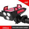 Lishi Multi-function Bicycle Light with Phone Holder