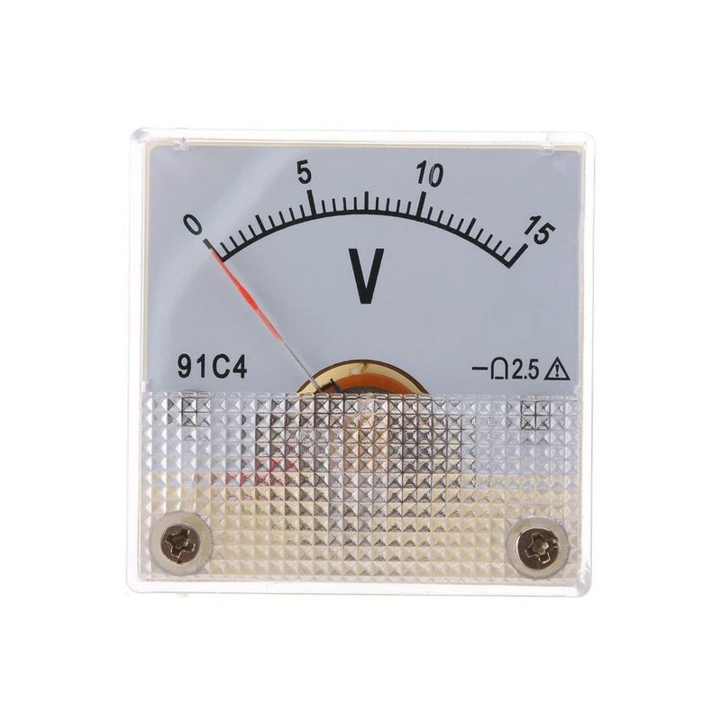 91L4 Voltage Meter DC 0-250V Square Pointer Type DC Voltmeter Portable Analog Volt Pointer Needle Analog Panel Voltage Gauge