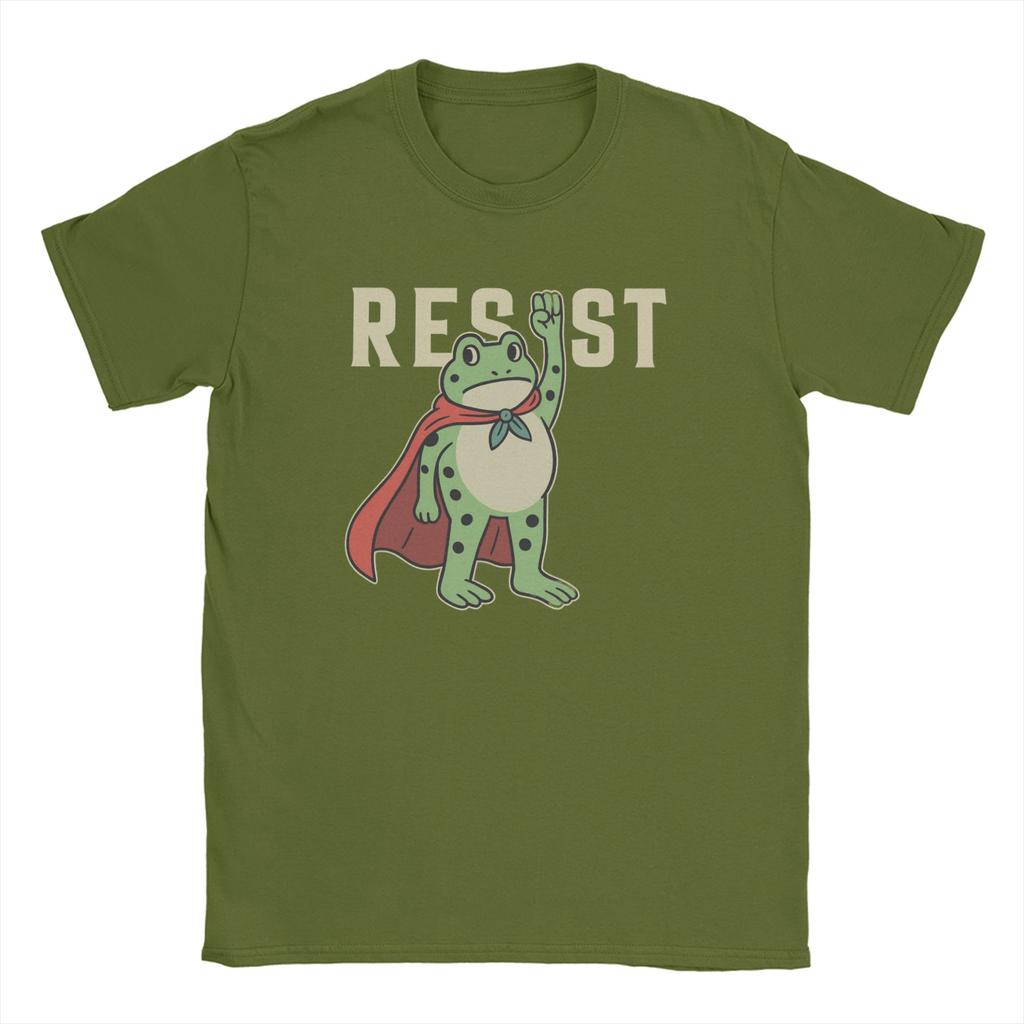 Men's Portland Frog Resist T Shirts  100% Cotton Tops Crazy Short Sleeve Round Collar Tees Gift Idea T-Shirt