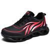 New Fashion Casual Shoes In Autumn, Four-color Large-size Flame Breathable Mesh Sneakers