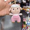 Cute Handmade Crochet Animal Charming Bag Pendant Handwoven Animal Keychain Car Key Holder Gifts Backpack Decor