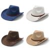 Style Mens Wool Felt Fedora Hat With Wide Brim For Vintage Party Wear