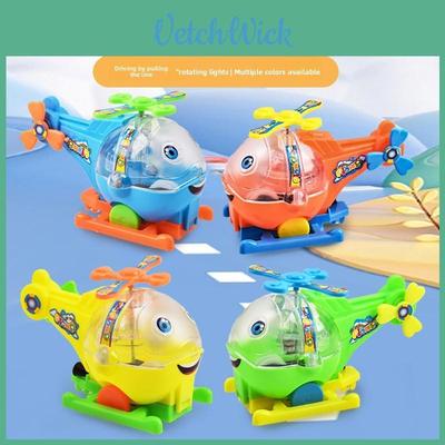 Kinder leuchtendes fliegendes Flugzeug Zugseil Spielzeug mit drehendem LED für Bildung und Spiel
