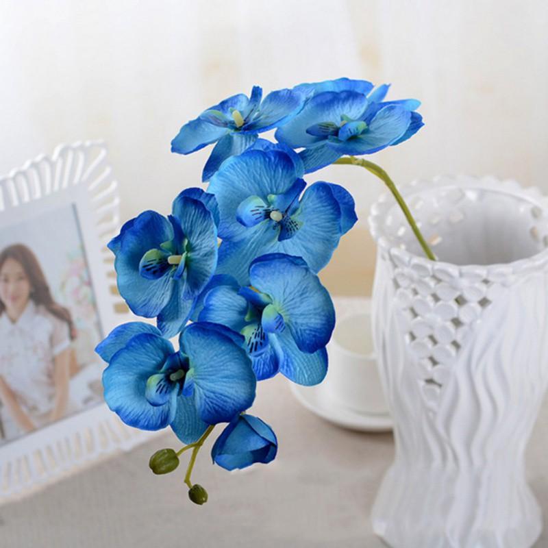 8 Capete 70cm Orhidee Fluture Artificială Flori Orhidee Molie Floare Falsă Decor Acasă DIY Buchet Floral Nuntă Phalaenopsis