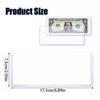 16pcs Clear PVC Currency Sleeves, Transparent Case for Collectible Paper Items, Anti-Scratch Plastic Covers for Dollar Bills XJM