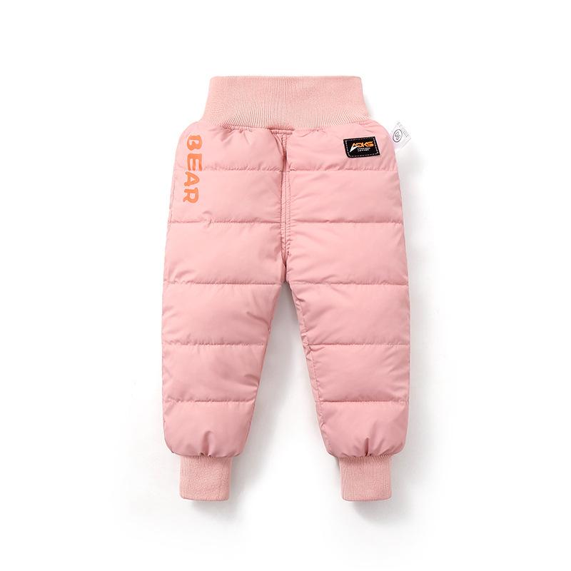 Winter Kids Trousers Baby Toddler Child Warm  Down Pants Soft Fashion Waterproof Outdoor Trousers Kids Clothing
