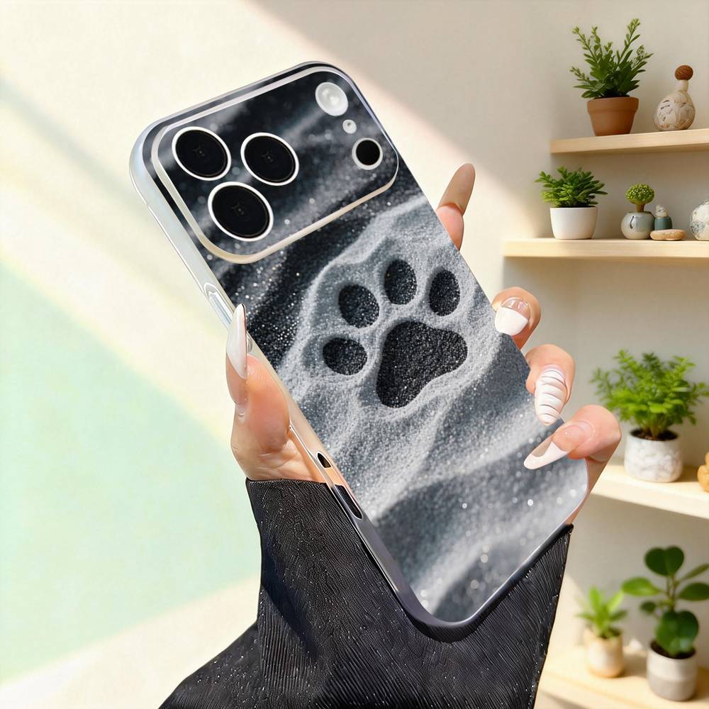 

Dog Footprints Puppy Paw For iPhone 17,16,15,14,13,12,11,Pro,Max,Plus,Mini,SE4,E Magnetic For Magsafe Wireless Phone Case iPhone12PRO