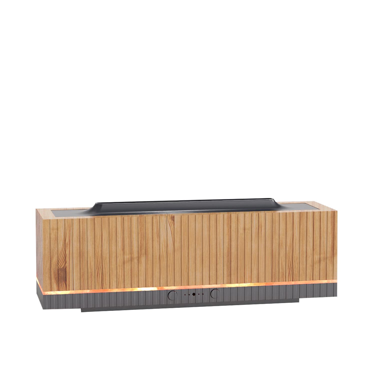 

200 мл Полосатый Аромадиффузор Пламени с Подсветкой Атмосферы и Увлажнителем для Спальни US Standard