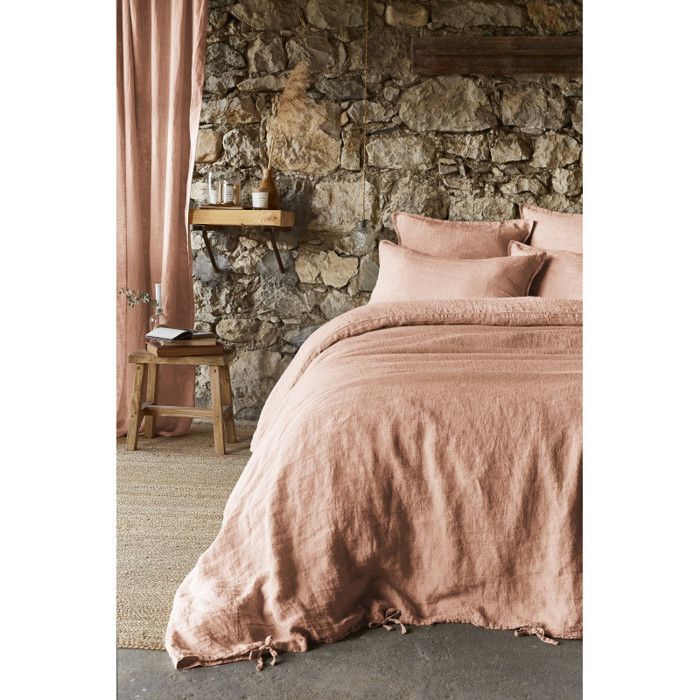 Housse de couette "Soline" toutes dimensions Lin lavé - Soline Vieux Rose - Housse de couette 240 x 220 cm