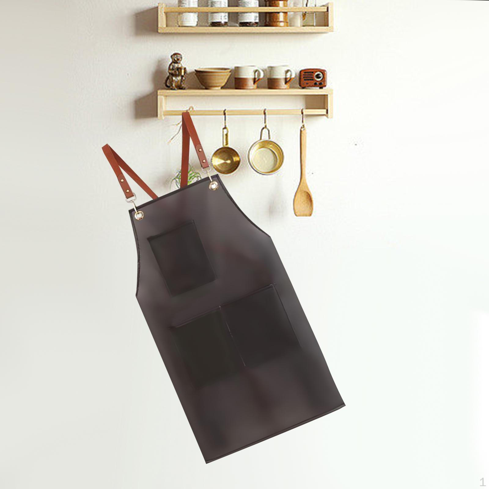 Фартук для гриля полупрозрачный со спинкой Pink Long Pocket — фото 11