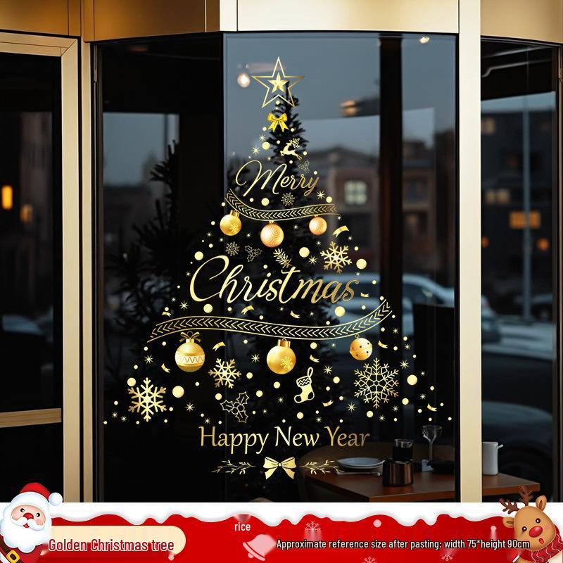 Santa Claus Window Cling Christmas Decoration Decal