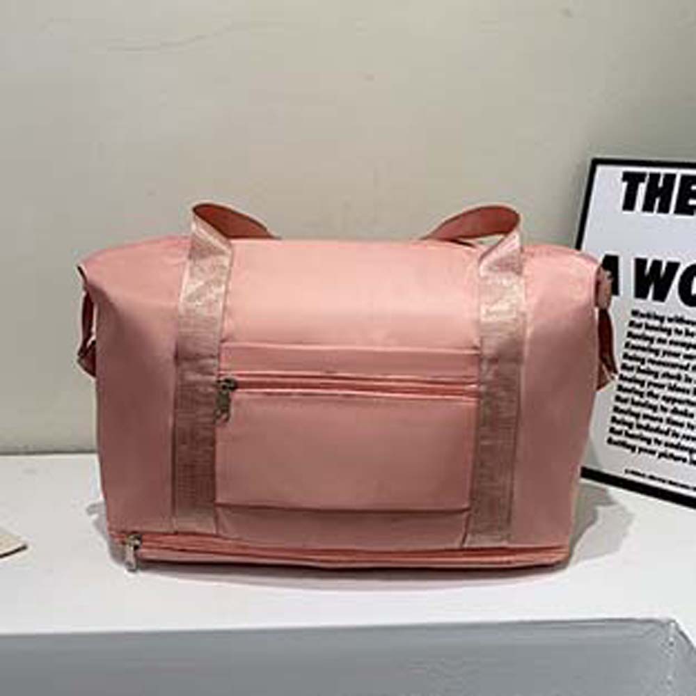 Foldable Expand Luggage Bag Sturdy Large Capacity Handbag Oxford Cloth Travel Bag  Work