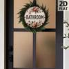 Vintage 7.87 Inch Round Wooden Wall Art Pink Floral Farmhouse Hanging Sign for Bathroom Living Room Rustic Home Decor