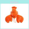 Marine Animal Plush Crab And Lobster Keychain With Polyester Fiber For Girls And Boys