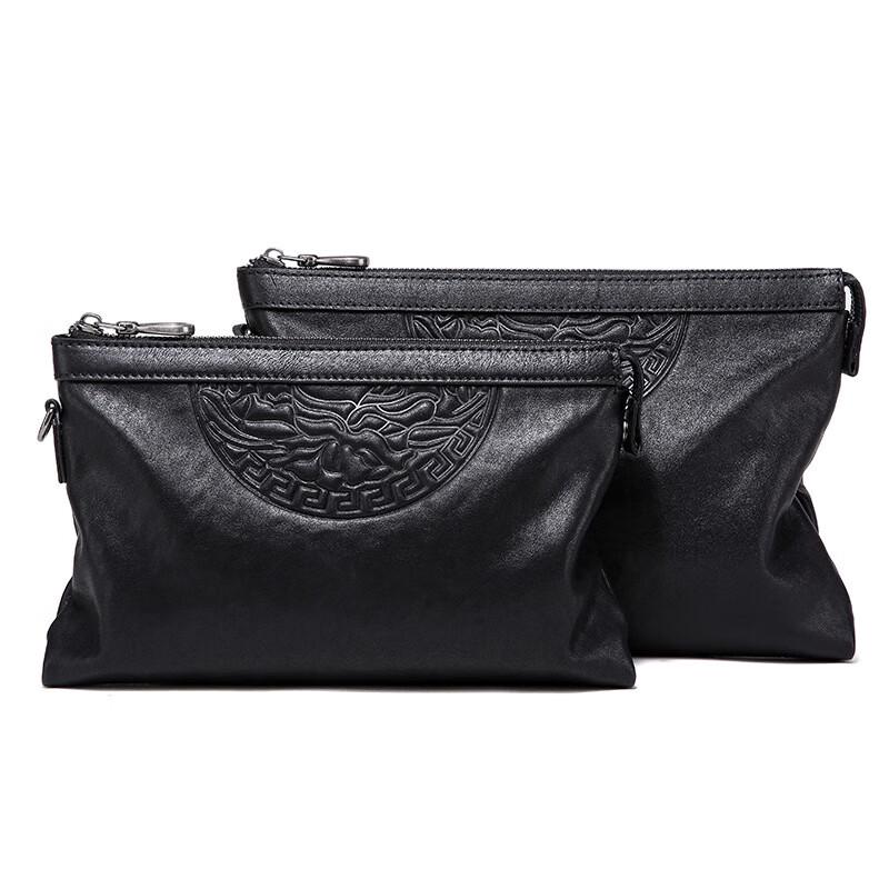 SCHWARZETIENNE Men's Genuine Leather Clutch Bag