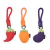 Creative Cartoon Vegetable Bag Pendant PU Leather Chili Pepper Carrot Eggplant Bag Charm for Men Women Decoration Gift Bag Charm