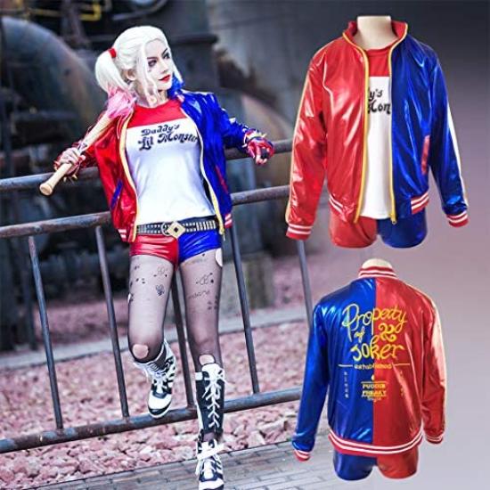 Harley Quinn Joker Cosplay Event Performance Festival Anime Costume Size [Formemory] Costume, Costume, Costume, Gift, Costume, Costume, (Kids 130)