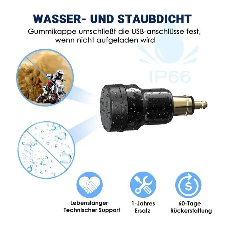 Brand New Adapter For BMW Motorcycle Charger For Motorcycle Aluminum Alloy USB Useful DIN Socket Durable