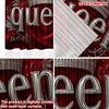 2pcs Queen Crown Curtains Digital Printing   Silver 3D Letter with Red Flowers on Satin Background for Luxurious Bedroom Decor
