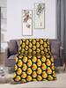 Cute Rubber Duck Plush Flannel Throw Blanket for Kids and Adults Soft Warm Bedspread for Couch Chair Quality Comforter