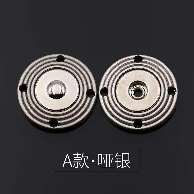 Hidden Button Female Button Baby Clothes Large Mother Button Cashmere Coat Snap Button Invisible Round Metal Button